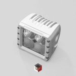 Marine White C4 LED Cube Light (red/white dual lens)