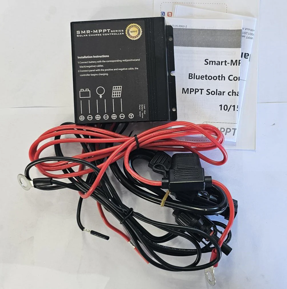 10A-MPPT 10A Waterproof MPPT Solar Controller with Clips & Connectors (All Battery Types) - Image 1