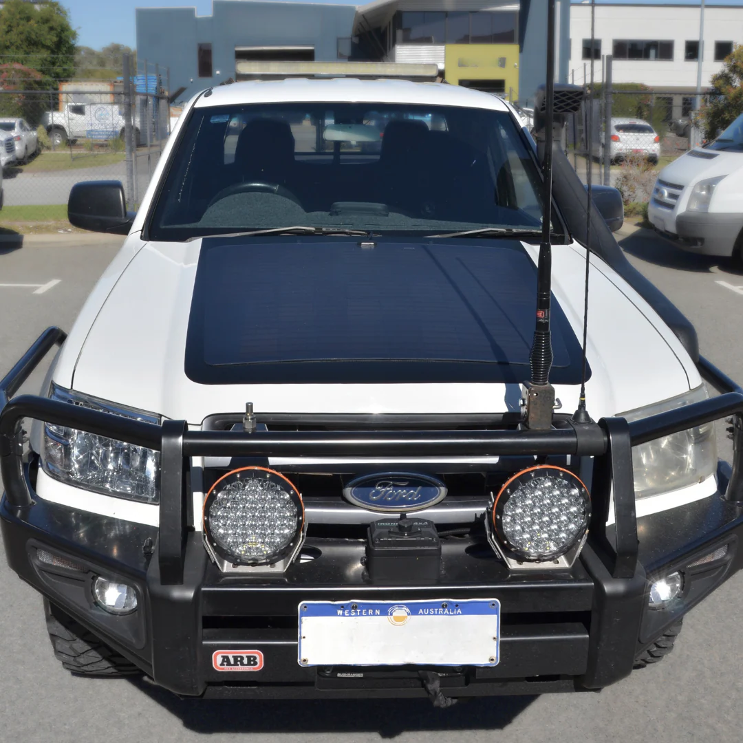 1_ae02915d-a6f9-46b7-a2f5-64550ec25f04 Bonnet Solar Panel - Ford Ranger (2002-2009) 115-Watt - Image 1