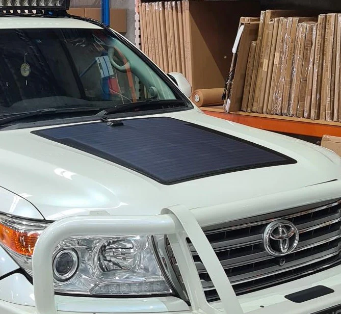 200-Serias Bonnet Solar Panel - Toyota Landcruiser 60 & 200 Series - 100-Watt - Image 1