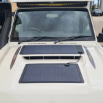 Bonnet Solar Panel - Toyota Landcruiser 70 Series (VDJ78 & VDJ79) 65-Watt (35W & 30W)