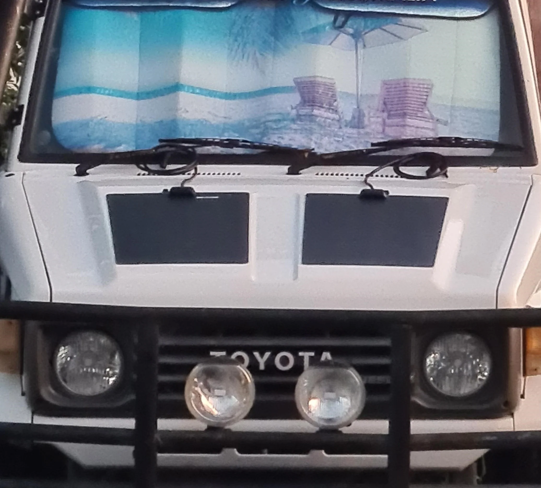 75-Series-troopy Bonnet Solar Panel - Toyota Landcruiser (1984 on) Troopy 70 Series (J70) 80-Watt - Image 1