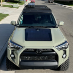 Bonnet Solar Panel - Toyota 4 Runner (2003 - 2021) 100-Watt