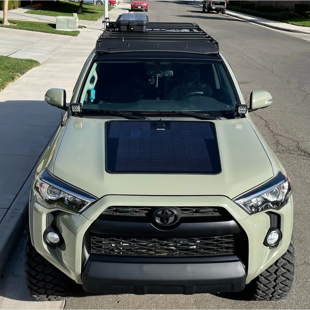 Lensun-100w-hood-solar-panel-for-toyota-4runner-1000x1000-1 Bonnet Solar Panel - Toyota 4 Runner (2003 - 2021) 100-Watt - Image 1