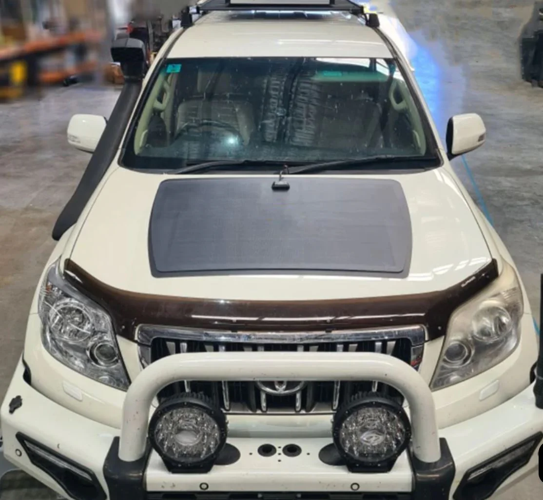 PRADO-120-SERIES Bonnet Solar Panel - Toyota Prado (90 and 120 Series) 100-Watt - Image 1